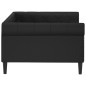 vidaXL Sofá cama cuero sintético negro 100x200 cm vidaXL Sofá cama cuero sintético negro 100x200 cm