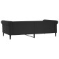 vidaXL Sofá cama cuero sintético negro 100x200 cm vidaXL Sofá cama cuero sintético negro 100x200 cm