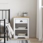 vidaXL Mesita de noche BODO madera maciza de pino marrón 53x38,5x66 cm vidaXL Mesita de noche BODO madera maciza de pino marrón 53x38,5x66 cm