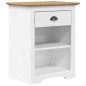 vidaXL Mesita de noche BODO madera maciza de pino marrón 53x38,5x66 cm vidaXL Mesita de noche BODO madera maciza de pino marrón 53x38,5x66 cm