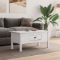 vidaXL Mesa de centro BODO madera maciza de pino blanco 100x55x45 cm