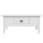 vidaXL Mesa de centro BODO madera maciza de pino blanco 100x55x45 cm