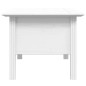 vidaXL Mesa de centro BODO madera maciza de pino blanco 100x55x45 cm