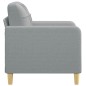 vidaXL Sillón de tela gris claro 60 cm