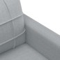 vidaXL Sillón de tela gris claro 60 cm
