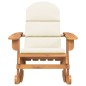 vidaXL Silla mecedora Adirondack con cojines madera maciza acacia vidaXL Silla mecedora Adirondack con cojines madera maciza acacia