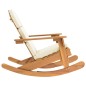 vidaXL Silla mecedora Adirondack con cojines madera maciza acacia vidaXL Silla mecedora Adirondack con cojines madera maciza acacia