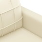 vidaXL Sofá de 2 plazas de cuero sintético color crema 140 cm vidaXL Sofá de 2 plazas de cuero sintético color crema 140 cm
