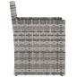 vidaXL Sillón de jardín con cojín ratán sintético gris vidaXL Sillón de jardín con cojín ratán sintético gris