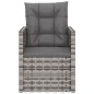 vidaXL Sillón de jardín con cojín ratán sintético gris vidaXL Sillón de jardín con cojín ratán sintético gris