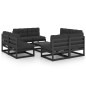 vidaXL Juego de muebles de jardín 9 pzas y cojines madera pino maciza vidaXL Juego de muebles de jardín 9 pzas y cojines madera pino maciza