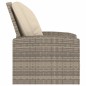 vidaXL Sillón reclinable jardín y cojines ratán sintético marrón claro vidaXL Sillón reclinable jardín y cojines ratán sintético marrón claro
