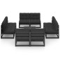 vidaXL Juego de muebles de jardín 9 pzas y cojines madera pino maciza vidaXL Juego de muebles de jardín 9 pzas y cojines madera pino maciza