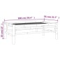 vidaXL Mesa de centro de jardín bambú 100x55x33 cm vidaXL Mesa de centro de jardín bambú 100x55x33 cm
