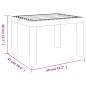 vidaXL Mesa de jardín PP blanco 59x47x40 cm vidaXL Mesa de jardín PP blanco 59x47x40 cm