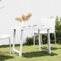 vidaXL Mesa de camping con aspecto de madera PP blanco 79x56x64 cm vidaXL Mesa de camping con aspecto de madera PP blanco 79x56x64 cm