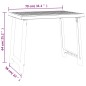 vidaXL Mesa de camping con aspecto de madera PP blanco 79x56x64 cm vidaXL Mesa de camping con aspecto de madera PP blanco 79x56x64 cm