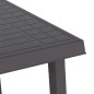 vidaXL Mesa de camping aspecto de madera PP gris antracita 79x56x64 cm vidaXL Mesa de camping aspecto de madera PP gris antracita 79x56x64 cm