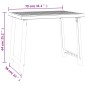 vidaXL Mesa de camping aspecto de madera PP gris antracita 79x56x64 cm vidaXL Mesa de camping aspecto de madera PP gris antracita 79x56x64 cm