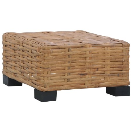 vidaXL Mesa de centro de ratán natural 47x47x28 cm