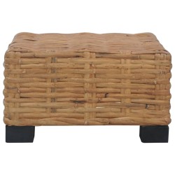 vidaXL Mesa de centro de ratán natural 47x47x28 cm