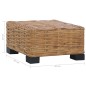 vidaXL Mesa de centro de ratán natural 47x47x28 cm vidaXL Mesa de centro de ratán natural 47x47x28 cm