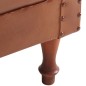 vidaXL Sillón diseño de cubo cuero auténtico marrón vidaXL Sillón diseño de cubo cuero auténtico marrón
