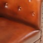vidaXL Sillón diseño de cubo cuero auténtico marrón vidaXL Sillón diseño de cubo cuero auténtico marrón