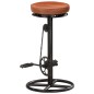 vidaXL Taburetes de cocina 2 uds cuero auténtico cabra negro y marrón vidaXL Taburetes de cocina 2 uds cuero auténtico cabra negro y marrón