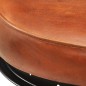 vidaXL Taburetes de cocina 2 uds cuero auténtico cabra negro y marrón vidaXL Taburetes de cocina 2 uds cuero auténtico cabra negro y marrón