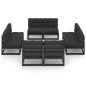 vidaXL Juego de muebles de jardín 8 pzas y cojines madera pino maciza vidaXL Juego de muebles de jardín 8 pzas y cojines madera pino maciza