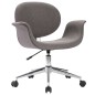 vidaXL Silla de comedor giratoria de tela gris vidaXL Silla de comedor giratoria de tela gris