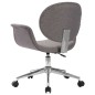 vidaXL Silla de comedor giratoria de tela gris vidaXL Silla de comedor giratoria de tela gris