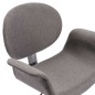 vidaXL Silla de comedor giratoria de tela gris vidaXL Silla de comedor giratoria de tela gris
