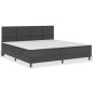 vidaXL Cabecero de tela gris oscuro 200x200 cm 
