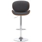 vidaXL Taburete de cocina tela gris vidaXL Taburete de cocina tela gris