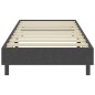 vidaXL Estructura de cama Box Spring tela gris 90x200 cm