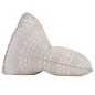 vidaXL Sillón puf de tela patchwork marrón claro vidaXL Sillón puf de tela patchwork marrón claro