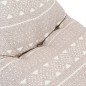 vidaXL Sillón puf de tela patchwork marrón claro vidaXL Sillón puf de tela patchwork marrón claro