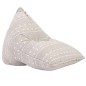 vidaXL Sillón puf de tela patchwork marrón claro vidaXL Sillón puf de tela patchwork marrón claro