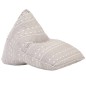 vidaXL Sillón puf de tela patchwork marrón claro vidaXL Sillón puf de tela patchwork marrón claro