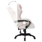vidaXL Silla gaming con luces LED RGB cuero sintético rosa y negro vidaXL Silla gaming con luces LED RGB cuero sintético rosa y negro