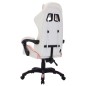vidaXL Silla gaming con luces LED RGB cuero sintético rosa y negro vidaXL Silla gaming con luces LED RGB cuero sintético rosa y negro