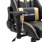 vidaXL Silla de gaming de cuero sintético dorado vidaXL Silla de gaming de cuero sintético dorado