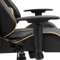 vidaXL Silla de gaming de cuero sintético dorado vidaXL Silla de gaming de cuero sintético dorado