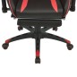 vidaXL Silla de oficina racing reclinable con reposapiés rojo vidaXL Silla de oficina racing reclinable con reposapiés rojo