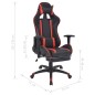 vidaXL Silla de oficina racing reclinable con reposapiés rojo vidaXL Silla de oficina racing reclinable con reposapiés rojo