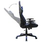 vidaXL Silla de gaming de cuero sintético negro y azul vidaXL Silla de gaming de cuero sintético negro y azul