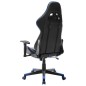 vidaXL Silla de gaming de cuero sintético negro y azul vidaXL Silla de gaming de cuero sintético negro y azul