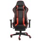 vidaXL Silla gaming giratoria con reposapiés PVC rojo vidaXL Silla gaming giratoria con reposapiés PVC rojo